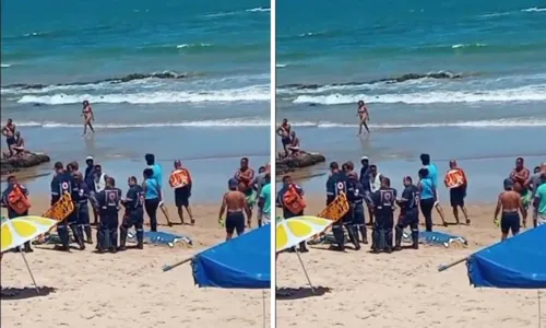 
				
					Homem morre afogado em praia de Itapuã, bairro de Salvador
				
				