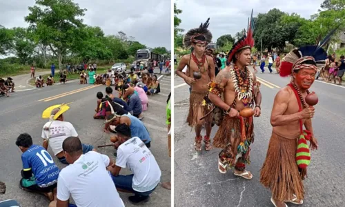 
				
					Indígenas realizam protesto contra Marco Temporal na BR-101
				
				