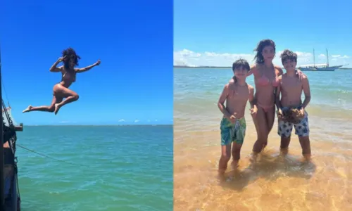
				
					Ju Paes aproveita feriado ao lado da família em praia na Bahia
				
				