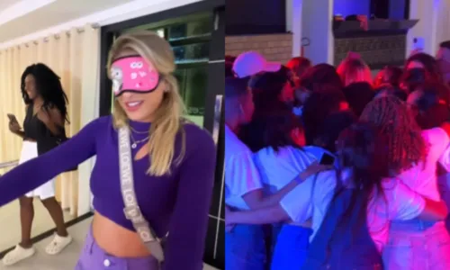 
				
					Lore Improta chora ao ganhar festa surpresa de fãs: 'Amo vocês'
				
				