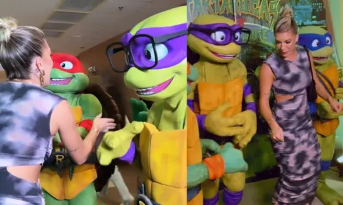 
				
					Lore Improta dança 'Zona de Perigo' com Tartarugas Ninja em Salvador; VÍDEO
				
				