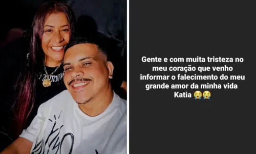 
				
					Marido de MC Kátia anuncia sepultamento da cantora e se declara: 'Meu grande amor'
				
				