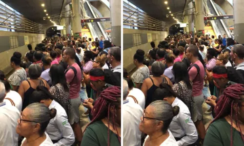 
				
					Metrô tem lentidão e multidão se aglomera na Estação da Lapa
				
				