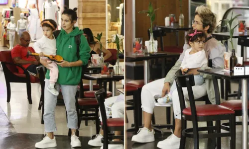 
				
					Nanda Costa e Lan Lanh passeiam com as filhas em shopping no Rio
				
				