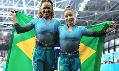 
				
					Rebeca Andrade conquista nova medalha de ouro no Pan-Americano
				
				