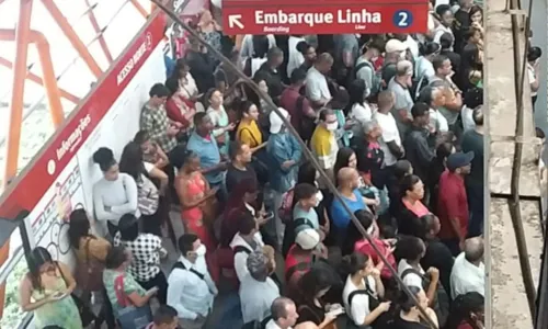 
				
					Tumulto no metrô de Salvador causa lentidão e pânico na Estação Bom Juá
				
				