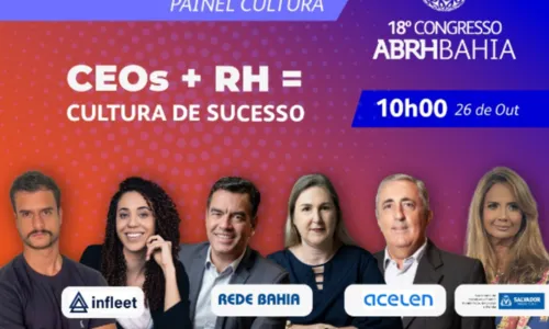 
				
					ABRH-BA promove 18º congresso entre os dias 26 e 27 de outubro
				
				