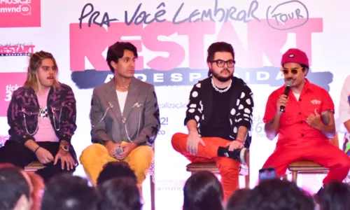 
				
					Banda Restart se reúne para coletiva de imprensa: 'encerrar o ciclo'
				
				