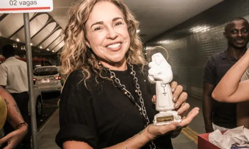 
				
					Daniela Mercury ganha festa surpresa em aeroporto e se emociona
				
				