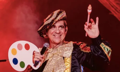 
				
					Durval Lelys canta com a filha em gravação de DVD na Bahia
				
				