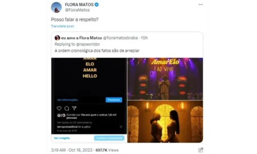 
				
					Evandro Fióti e Flora Matos trocam farpas na web: 'Tenho pena'
				
				