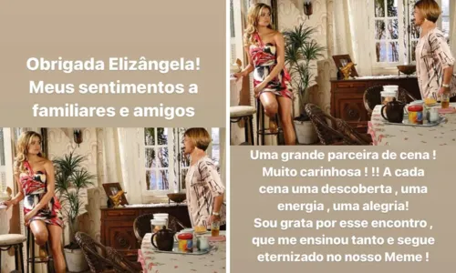 
				
					Famosos e personalidades lamentam morte da atriz Elizângela
				
				