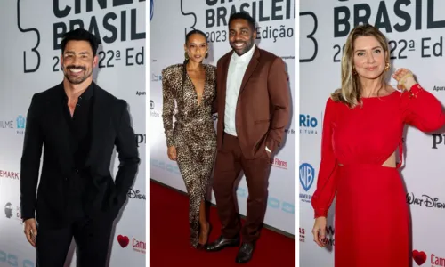 
				
					Famosos marcam presença no tapete vermelho do 22º Grande Prêmio do Cinema Brasileiro
				
				