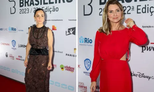 
				
					Famosos marcam presença no tapete vermelho do 22º Grande Prêmio do Cinema Brasileiro
				
				