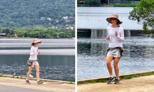 
				
					Fernanda Torres faz corrida com look inusitado no Rio de Janeiro
				
				