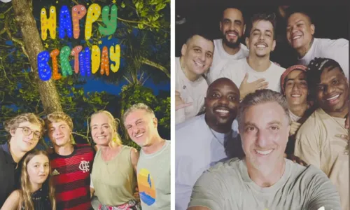 
				
					Filho de Luciano Huck tem festa temática do Flamengo; veja fotos
				
				