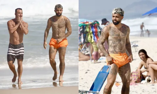 
				
					Gabigol aproveita tarde de sol ao lado de ex-paquito; FOTOS
				
				