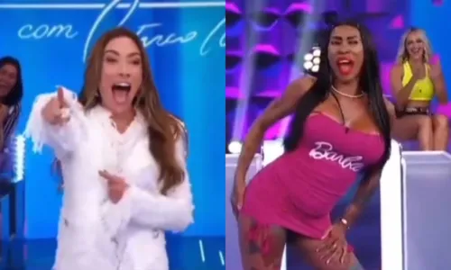 
				
					Inês Brasil choca ao fazer topless no Programa Silvio Santos; VÍDEO
				
				