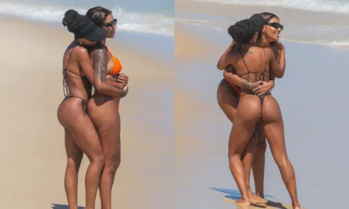 
				
					Ludmilla e esposa são flagradas em clima de romance em praia do Rio
				
				