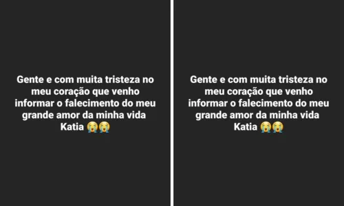 
				
					Marido de MC Kátia anuncia sepultamento da cantora e se declara: 'Meu grande amor'
				
				