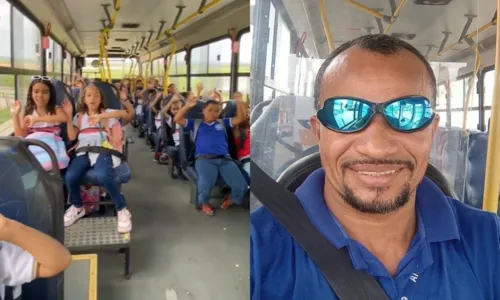 
				
					Motorista escolar viraliza ao comandar 'coro infantil' em ônibus
				
				
