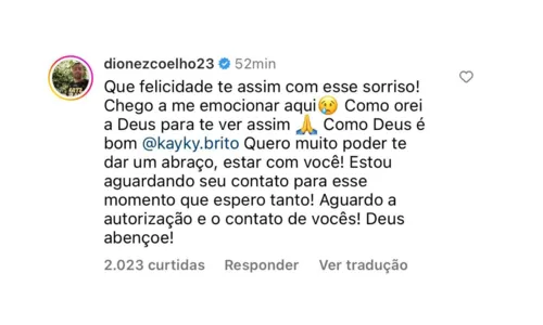 
				
					Motorista que atropelou Kayky Brito se emociona com vídeo do ator
				
				