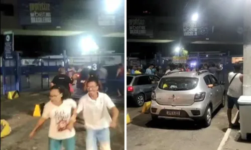 
				
					Motoristas fazem 'buzinaço' e fila do Ferry tem confusão nesta quarta
				
				