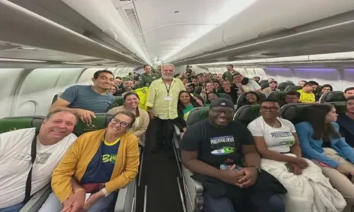 
				
					Primeiro avião da FAB decola de Israel com brasileiros resgatados
				
				