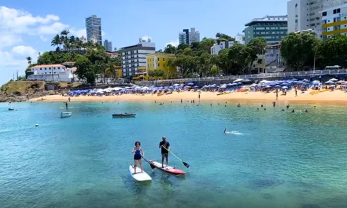 
				
					Saiba onde praticar Stand Up Paddle em Salvador no 'Bora Ali?'
				
				