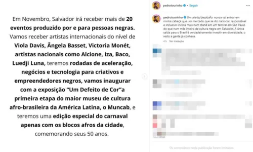 
				
					Secretário critica falta de apoio para o Novembro Negro em Salvador
				
				