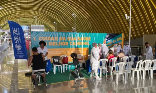 
				
					Serviço de saúde é oferecido gratuitamente na Estação Pirajá do metrô
				
				