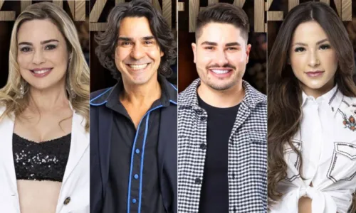 
				
					Sheherazade, André, Lucas e Nathália estão na 1ª roça de 'A Fazenda'
				
				