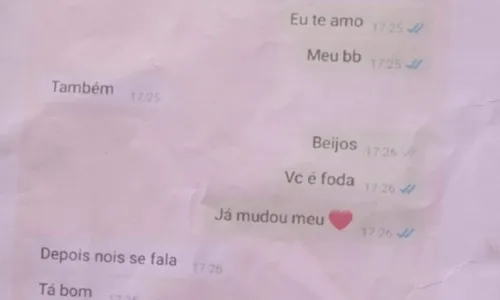 
				
					Vaza suposta conversa onde homem diz que ama genro e confirma traição
				
				