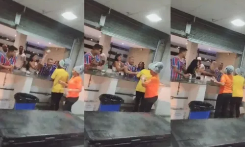 
				
					Vídeo flagra torcedor do Bahia agredindo atendente de bar em estádio
				
				