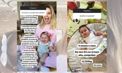 
				
					Viih Tube desabafa após críticas sobre peso da filha: 'Cansativo'
				
				