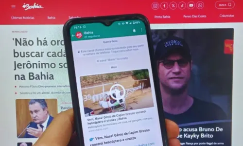 
				
					iBahia lança canal de notícias no WhatsApp; veja como participar
				
				