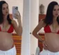 
                  Bruna Biancardi exibe barrigão em reta final de gravidez