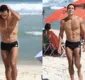 
                  Galã de Terra e Paixão é visto em praia do Rio e corpo chama atenção