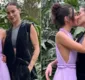 
                  Marina Moschen dá beijão em namorada durante festa de casamento; veja fotos