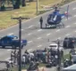 
                  PM sofre acidente na Av. Paralela e helicóptero desce em pista para socorrer