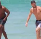 
                  Thiaguinho curte domingo de praia com Bruninho no Rio de Janeiro