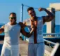 
                  Tony Salles e Leo Santana gravam clipe de verão em Salvador