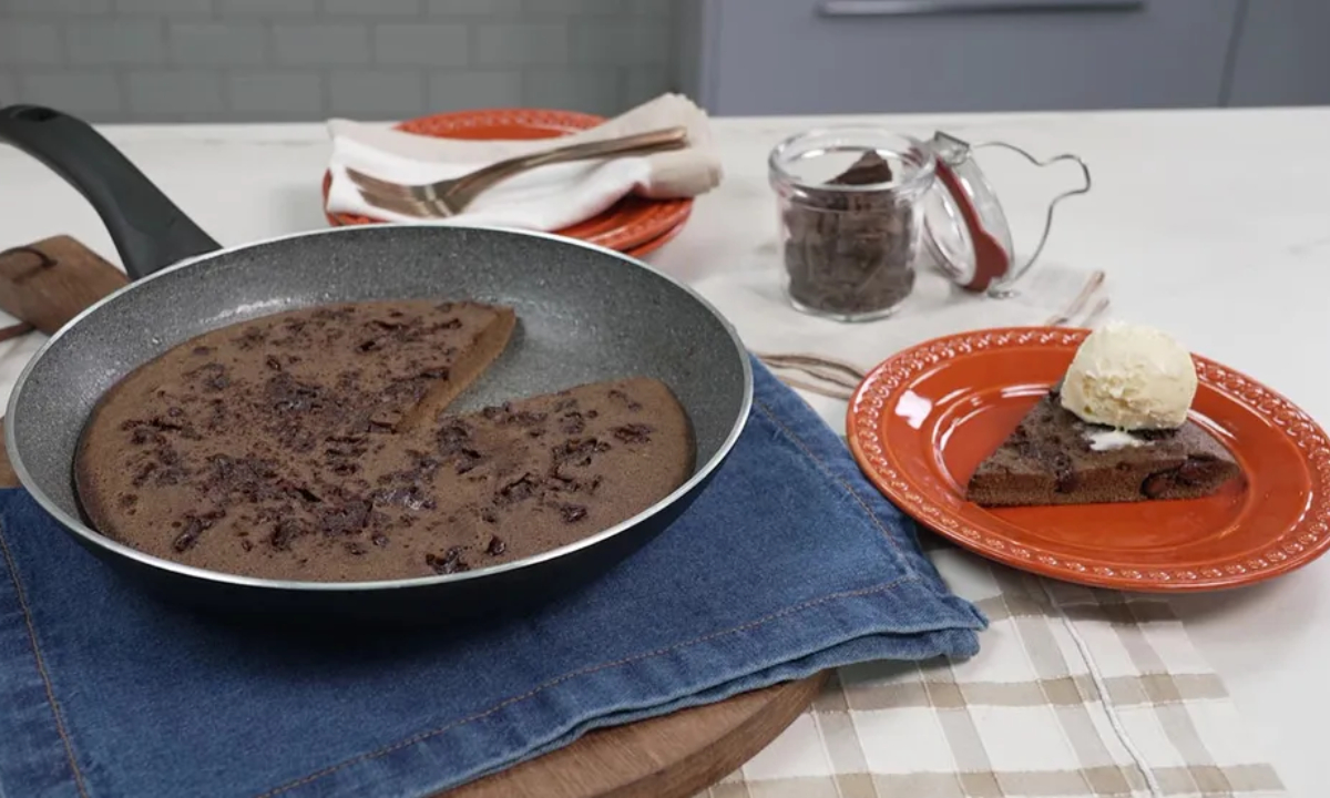 Como fazer bolo de chocolate na frigideira