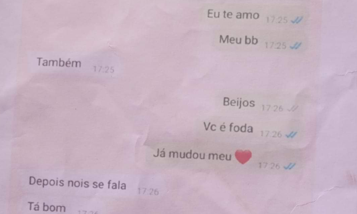 Vaza suposta conversa onde homem diz que ama genro e confirma traição