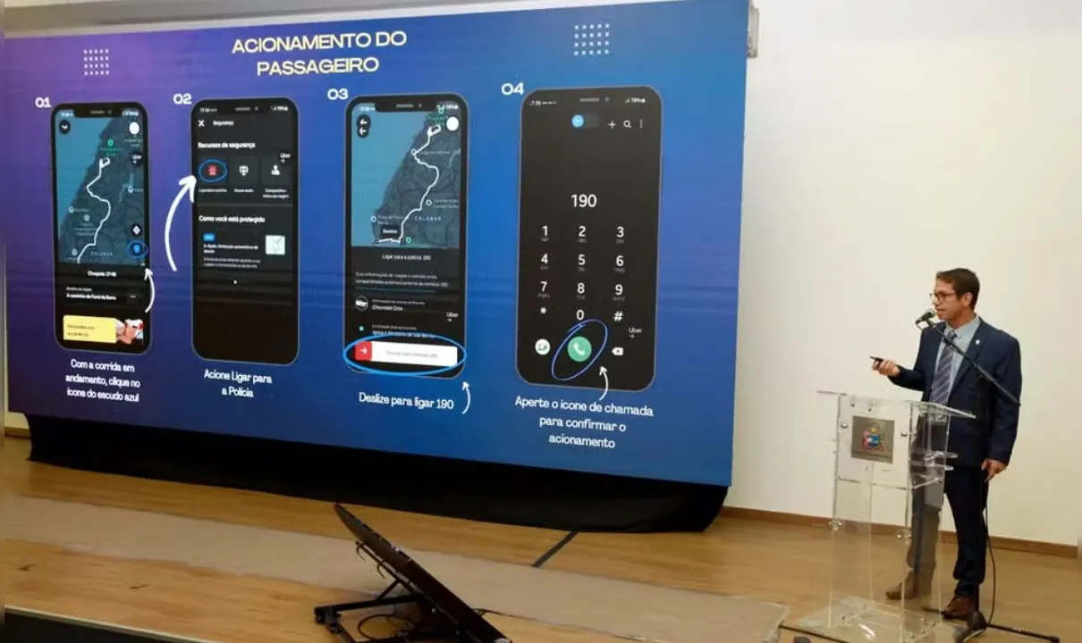 Bahia lança 'botão de emergência' em parceria com app de transporte