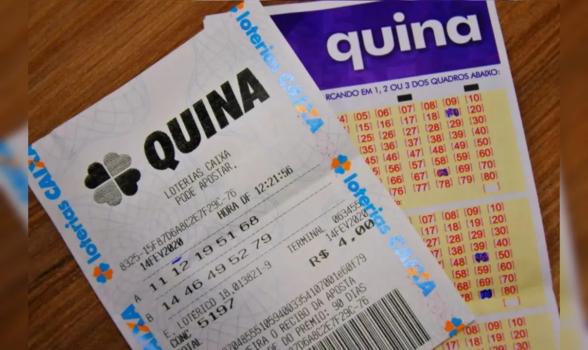 Ninguém acerta números da Quina e prêmio vai para R$ 1,2 milhão