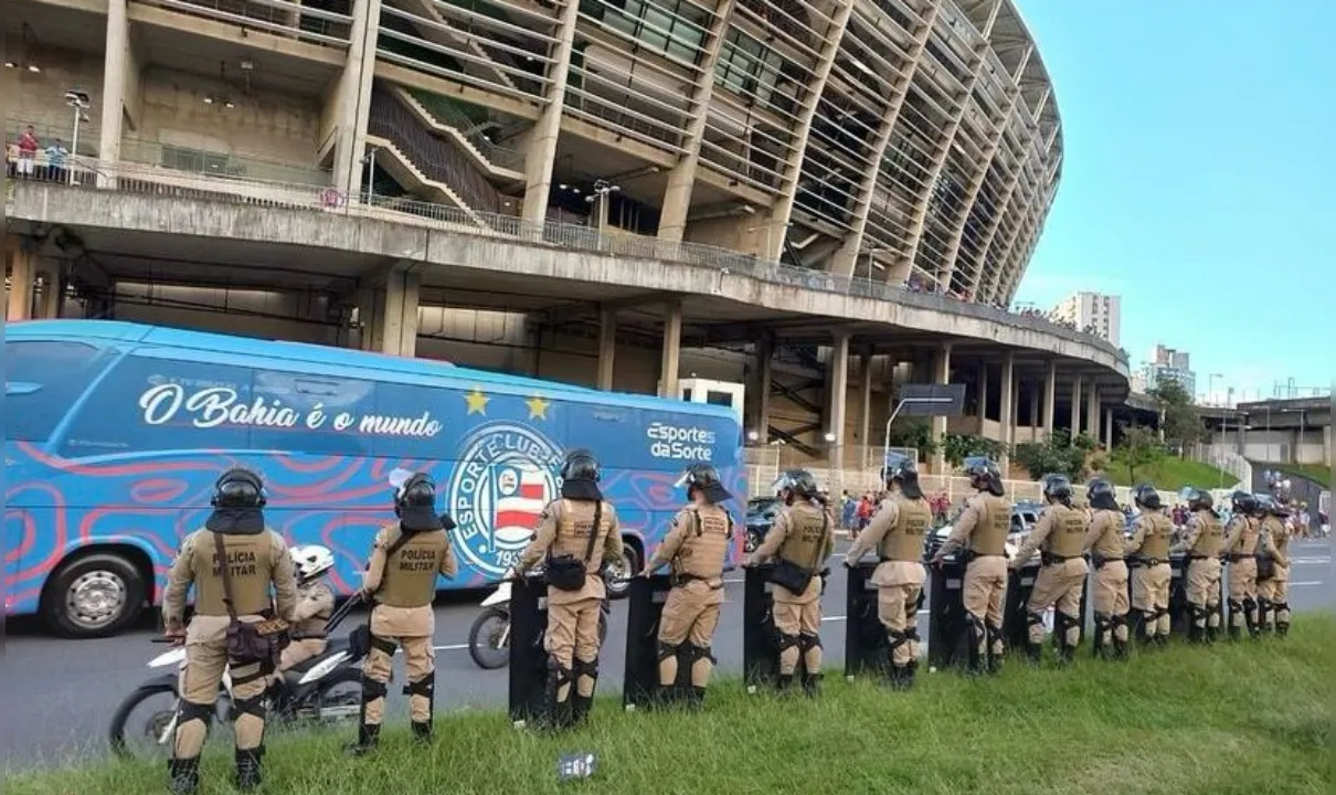 Polícia monta esquema especial para partida entre Bahia e Atlético-MG