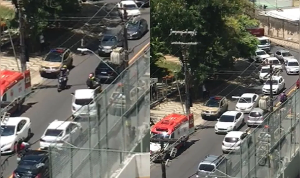 PM reagiu a tentativa de assalto na Rua Wanderley Pinho