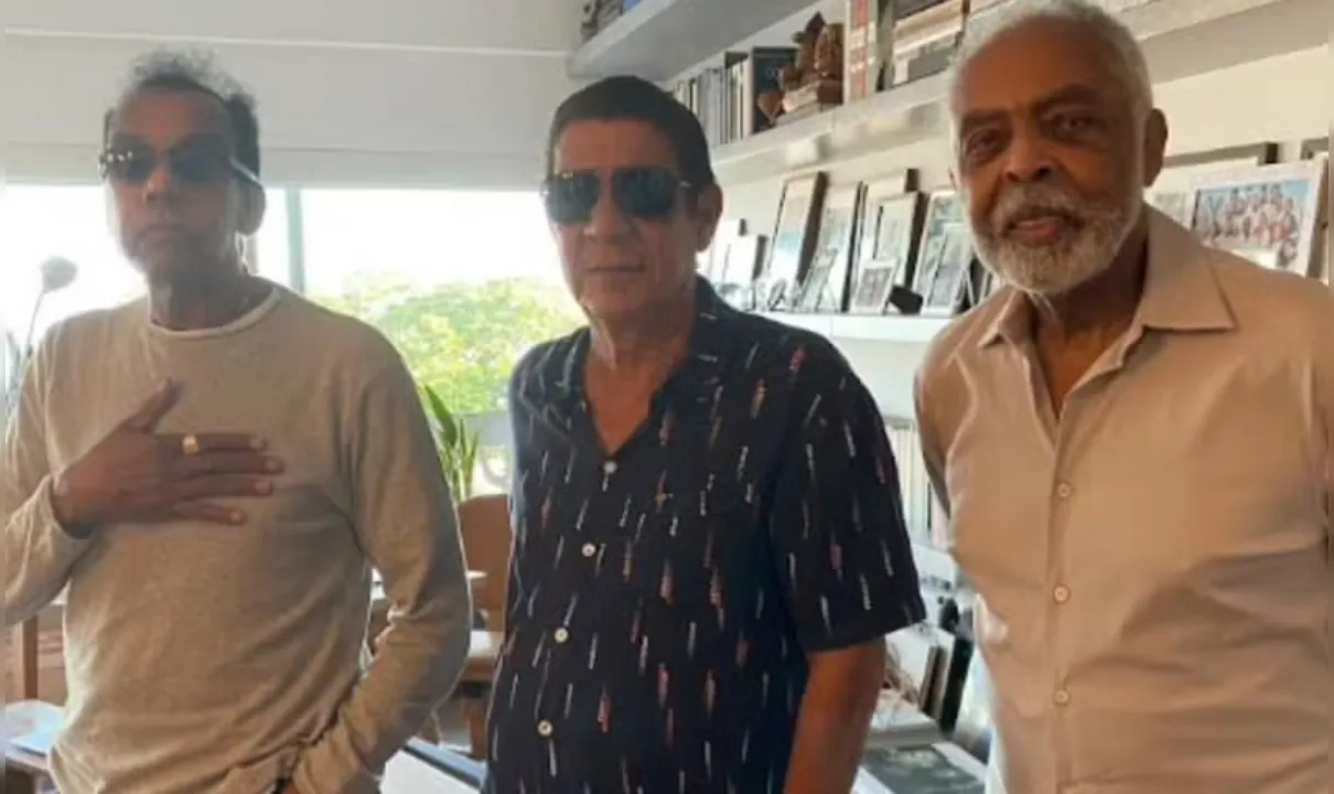 Zeca Pagodinho reencontra Jorge Ben e Gilberto Gil e provoca fãs