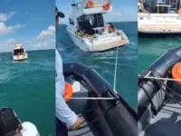 Embarcação quebra e 8 pessoas são resgatadas pela Marinha em Salvador